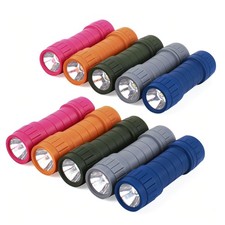 10-Pack Professional Outdoor Mini Flashlights Set, Super Bright 100 Lumen LED...