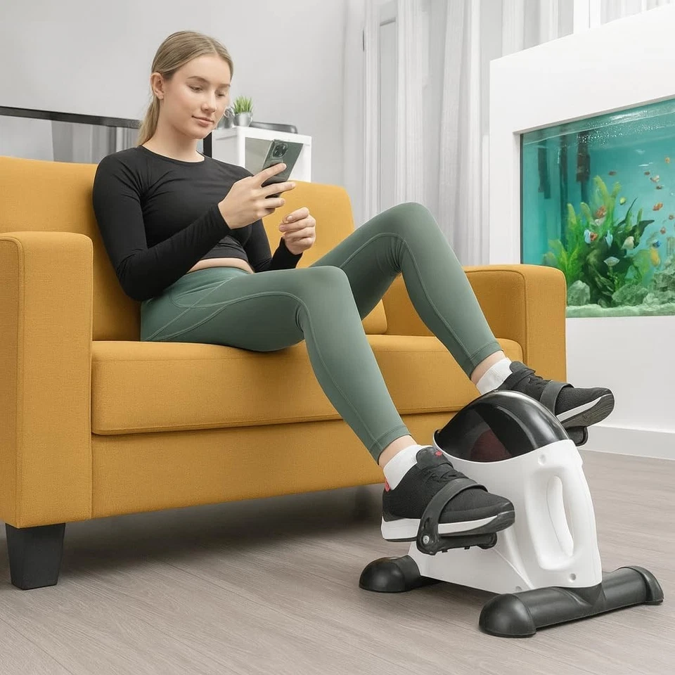 MINI CYCLETTE DA TAVOLO RIABILITAZIONE GAMBE BRACCIA PEDALIERA - Immagine 4 di 4