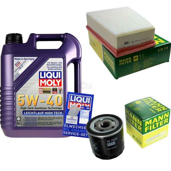 Inspektionspaket 5L Liqui Moly 5W-40 FüR Renault ScéNic 1.5 Dci Grand Megane-image