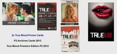 2x Trading Cards - True Blood -Promo P2 2012 & 2013 & Sookie Stackhouse - NM