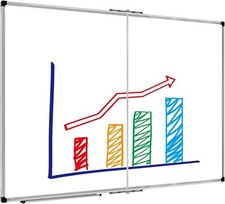XBoard Magnetic Dry Erase Board 48x36 Foldable Whiteboard with Tray