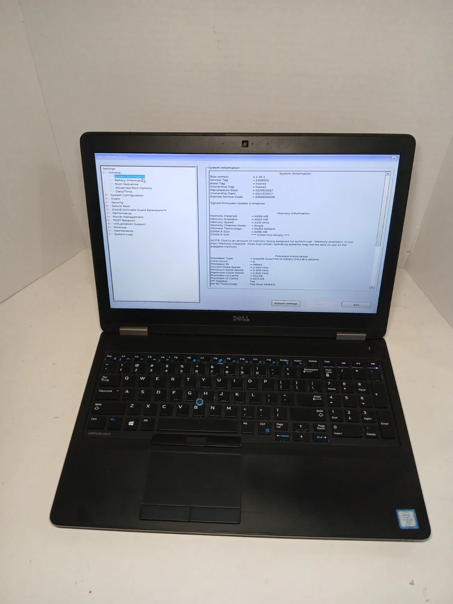 Dell Intel Core i5 6th Gen. 4 GB RAM PC Laptops & Netbooks for