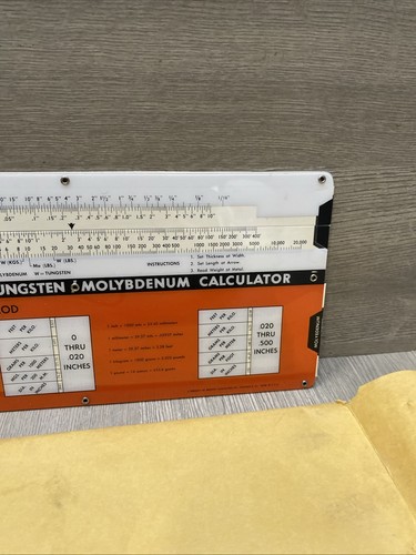 Vintage General Electric Slide Rule Calculator Wire/ Rod - Picture 4 of 12
