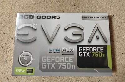 EVGA GeForce GTX 750 Ti 2GB GDDR5 Graphics Card (02G-P4-3751-KR) Brand New 