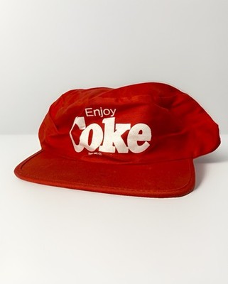 Vintage 80s COCA-COLA COKE Soda Pop STRETCH HAT Punk Biker Bicycle Sprite Squirt