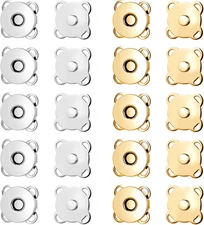 10 Sets Plum Magnetic Snaps Buttons for Sewing 15Mm Purse Snap Magnetic Snaps Bu