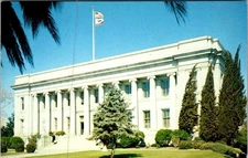 Vintage Fairfield CA Solano County Court House Postcard Color Photo