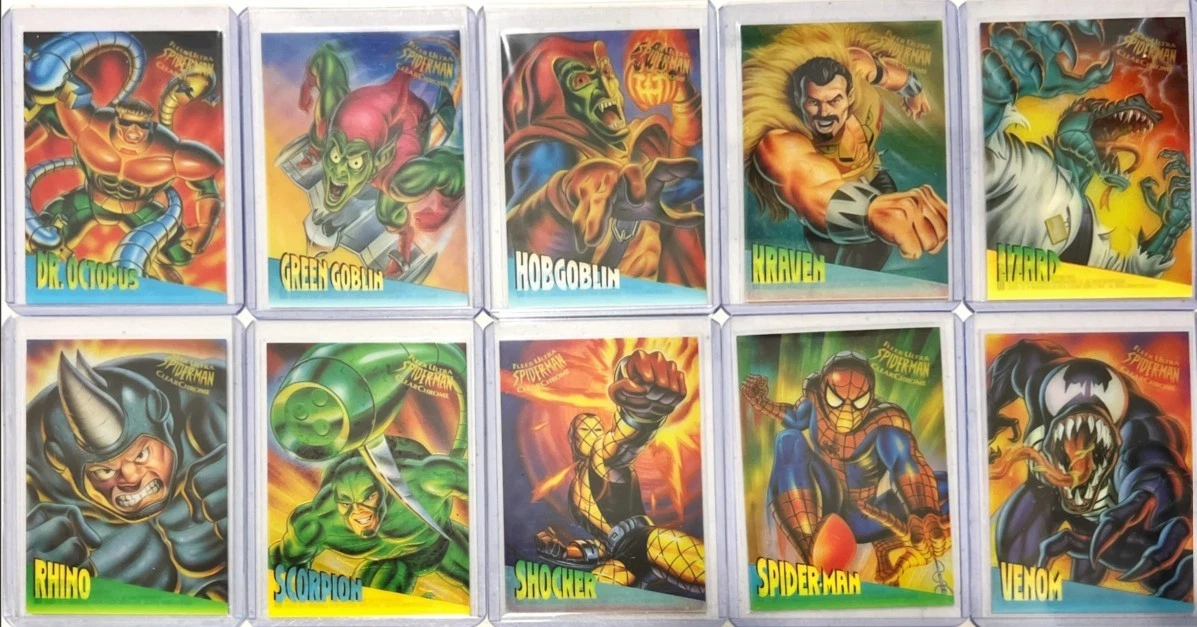 25+ Fleer Ultra Spiderman Complete Spider-Man Trading Card Sets