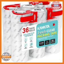 KAMOTA Heavy Duty Packing Tape 36 Rolls, 2in x 65yd - Shipping  Packaging Seali