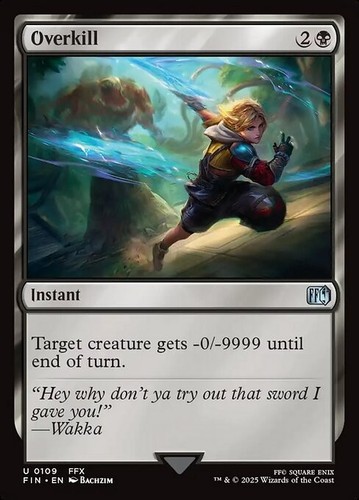 Overkill x1 1x Final Fantasy NM MTG