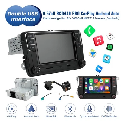 MIB Radio 6.5Zoll Android Auto Carplay Radio Stereo RCD440 PRO Für VW Touran CC - Bild 1 von 4