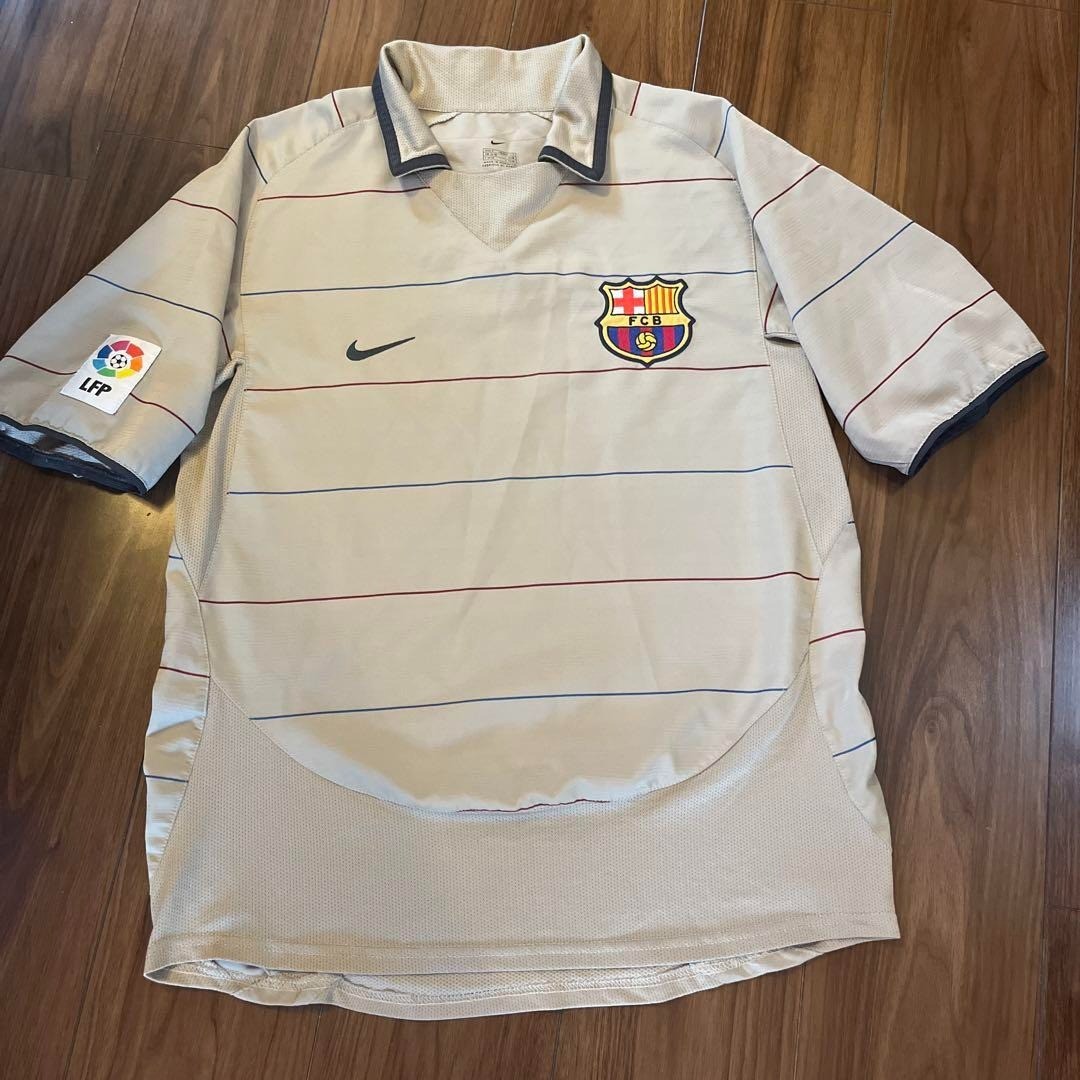 FC Barcelona 2003 ユニフォーム BARCELONA FC 2003-05 AWAY SHIRT NIKE JERSEY SOCCER SIZE M | eBay