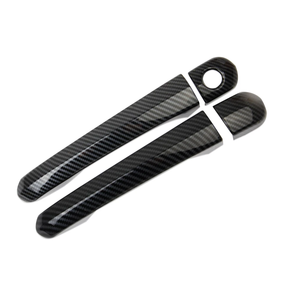 Carbon Fiber Style Exterior Door Handle Cover Trim Fit For Chrysler Crossfire - Image 3 of 4