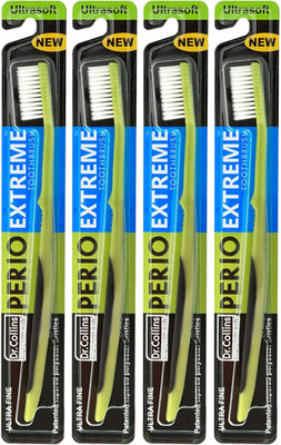 Dr. Collins Perio Extreme Toothbrush - 4 Pack - Fast Shipping
