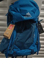 Gregory Stout 45 Plus Size L Unisex Backpacking Pack, Plus Size, Compass Blue