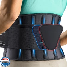 FEATOL Back Brace Support Belt-Lumbar Support Back Brace for Back Pain, Sciat