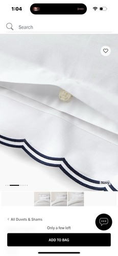 Ralph Lauren Malin Scallop 500 TC Cotton Duvet Cover + 2 Pillowshams MSRP $875 - Picture 6 of 8