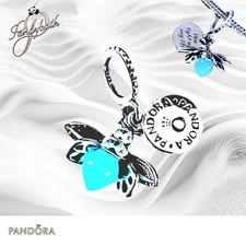 PANDORA Glow-in-the-dark Firefly Pendant Charm 799352C01 US SELLER 