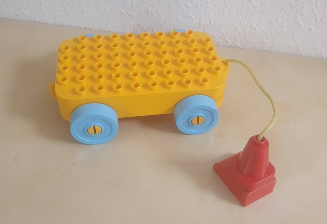 Lego Duplo | Cantiere Arancione | Giallo Blu con Cordoncino