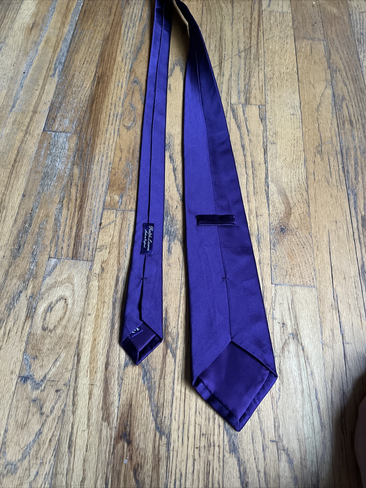 Vintage Ralph Lauren Purple Label Tie, Purple, En… - image 4