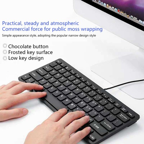 Ultra Thin USB Interface Mini Portable Multimedia Wired Keyboard For Laptop _aa - Picture 9 of 9
