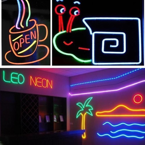 White 330ft 110V LED Neon Rope Light Strip Commercial Sign Home DIY Decor - USA - Picture 13 of 19