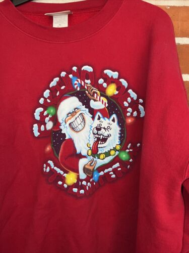 Jersey/suéter vintage Hanes tag esquimal joes navidad talla XL pieza muy rara - Imagen 2 de 7