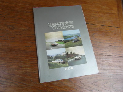 PROSPECT AUTOMOBILE BROCHURE PEUGEOT VENDEURS no 22 sortie 604 VERS 1975