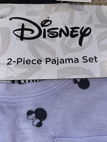 NWT Girl's Disney Minnie Mouse 2 Piece Pajama Set Purple Size 4T 5 - Picture 4 of 7