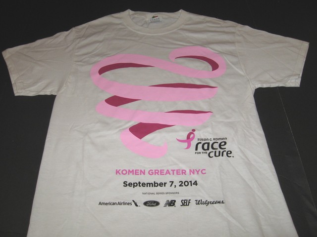Susan G Komen Race For The Cure Greater New York City 2014 NYC T-Shirt New SMALL | eBay
