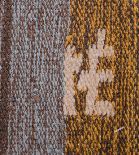 Vintage Mid Century Eva Nemeth Woven Wool Textile Hanging - 52 x 26.5" - Picture 3 of 3