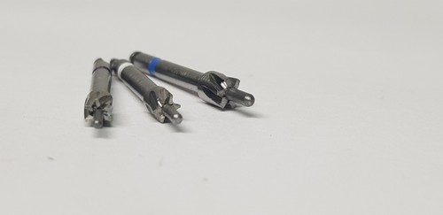 Lote de 3 molinos de extremo de taladro dental para instalación postes de fibra con cabeza agrandada - Imagen 3 de 6