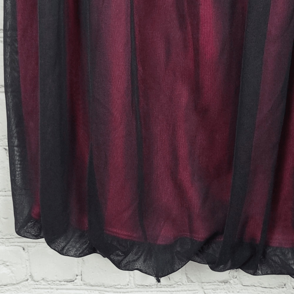 Ruby Rox Black Chiffon Bubble Dress Strapless Pin… - image 4