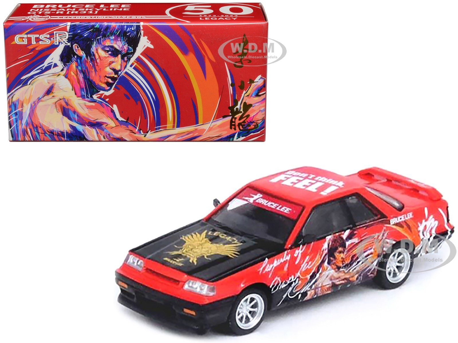 NISSAN SKYLINE GTS-R (R31) RHD RED BRUCE LEE 1/64 INNO MODELS IN64-R31-BRUCELEE