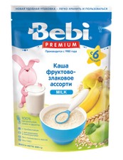 Bebi Flakes Fruit Grains ASSORTMENT MILK APPLE BANANA PEAR 200gr Instant Cereal
