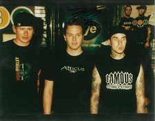 Mark Hoppus "Blink 182" autograph signed 20x25 cm picture