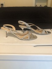 Nina Silver Sparkle Heels