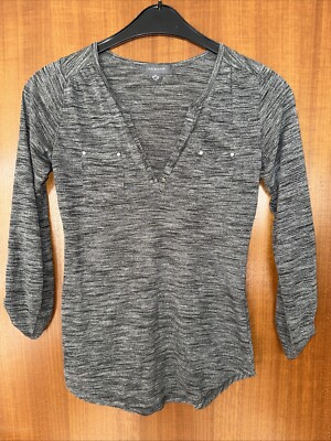 Primark Shirt langarm grau Gr. XS