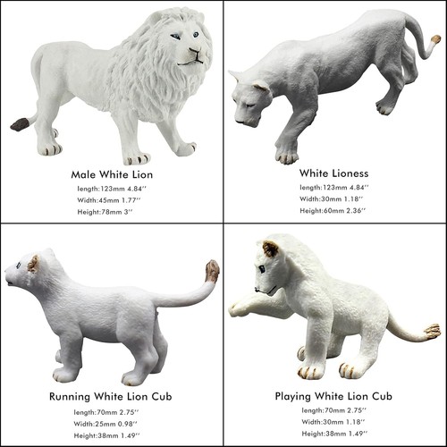 13-Piece Realistic Lion Figurines Set - Eco-Friendly Jungle Animal Toys - 第 7/8 張圖片