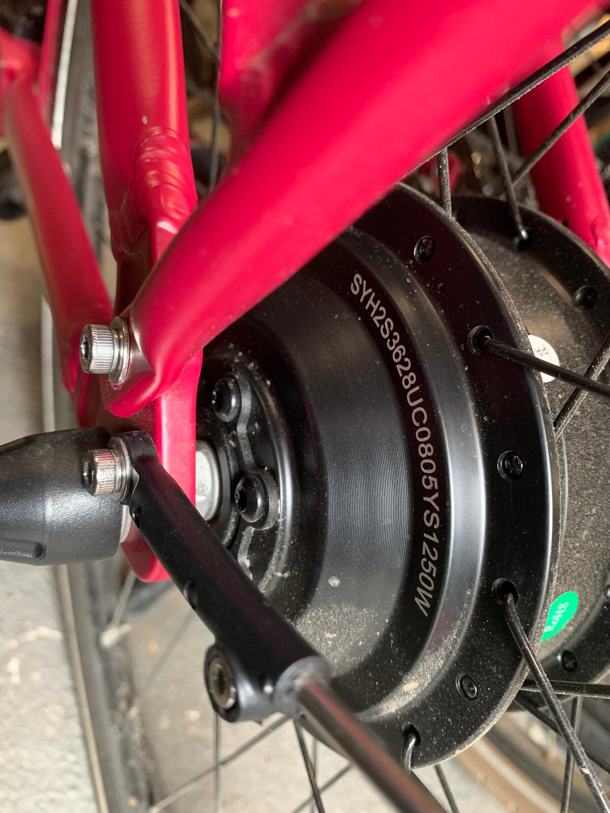 Electric Bike Red Apache Wakita Step Through Hybrid eBay