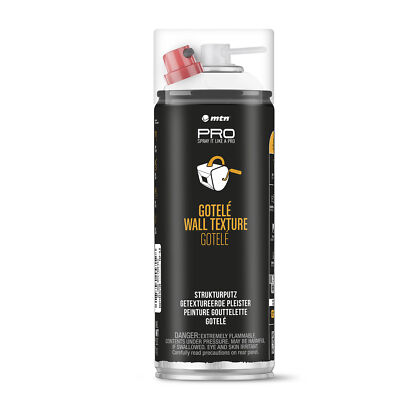 MTN PRO Sprühputz 400ml Gotelé Strukturputz Spraydose Weiß Innen Wand Reparatur