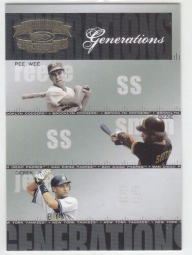 2004 Throwback Threads DEREK JETER PEE WEE REESE OZZIE SMITH /1500 GENERATIONS - Picture 1 of 1