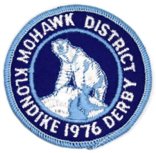 Vintage 1976 Klondike Mohawk District Four Lakes Council Patch Polar Bear WI