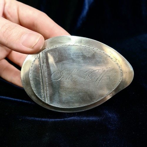 Georgian Era Antique Tiger Cowrie Shell Snuff Box with Patterned Edge - Picture 6 of 8