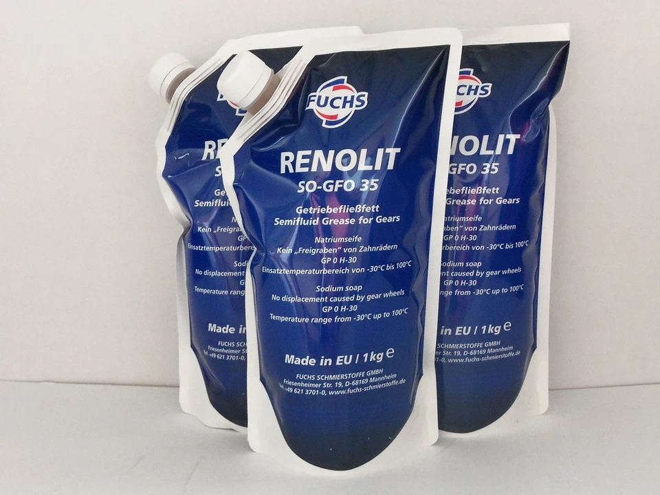 10,50€/kg Fuchs Renolit GFO 35 Fließfett für Getriebe 3 x 1 kg halbflüssig