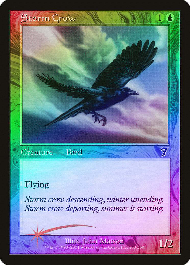Storm Crow FOIL 7th Edition HEAVILY PLD Blue Common MAGIC MTG CARD ABUGames | eBay Storm Crow FOIL 7th Edition HEAVILY PLD Blue Common MAGIC MTG CARD ABUGames | eBay
