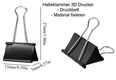 Halteklammer 3D Drucker - Anycubic Ender Creality Snapmaker - Druckbett - tuning