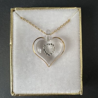 Glass Baron Heart Birthstone June Swarovski 22 Accents Necklace Pendant 
