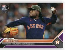 🟪 FRAMBER VALDEZ Armed Forces Astros CG PURPLE LE 04/25, 2023 Topps Now #328