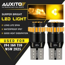 Auxito Amber Yellow T10 168 194 921 License Side Marker Light Canbus Led Bulb H